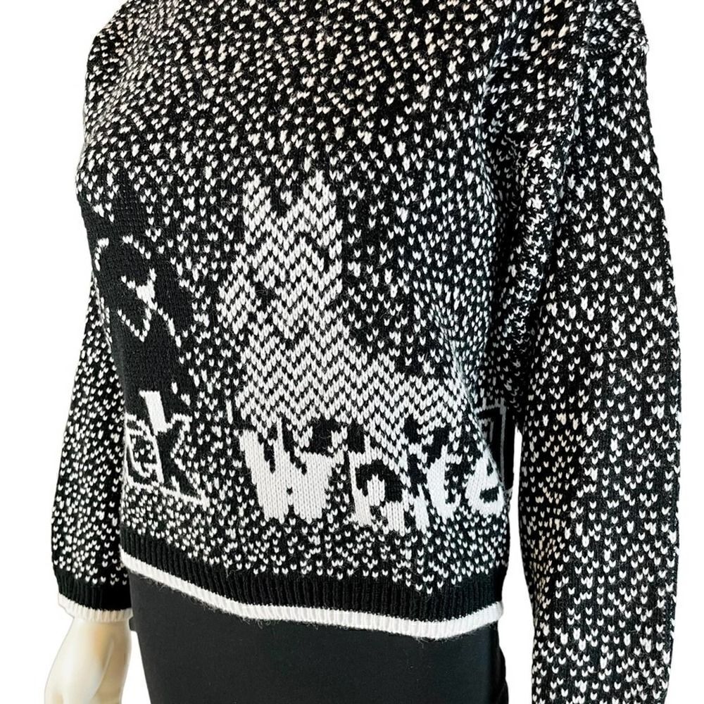 Nuggets Vintage Scottish Terrier Knit Sweater Medium - Picture 4 of 8